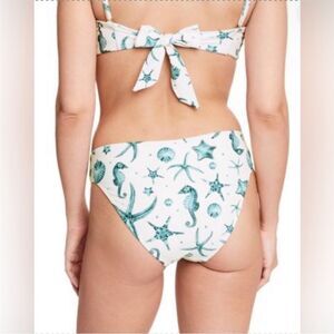 AGUA BENDITA X TARGET | Sea Life Print Cream & Blue Swim Bottoms Women’s Size 2X